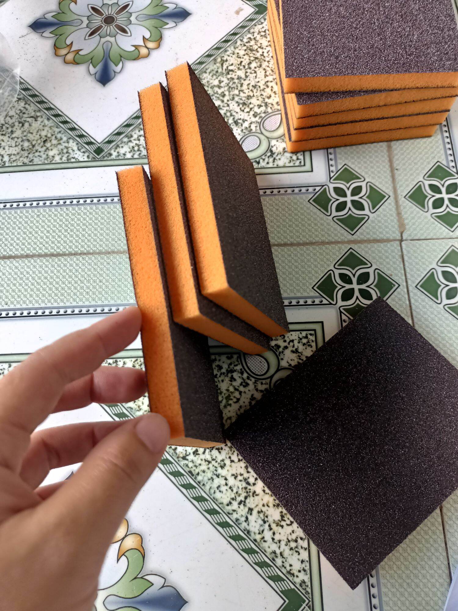 cước mút nhám 2 mặt chà xoang nồi