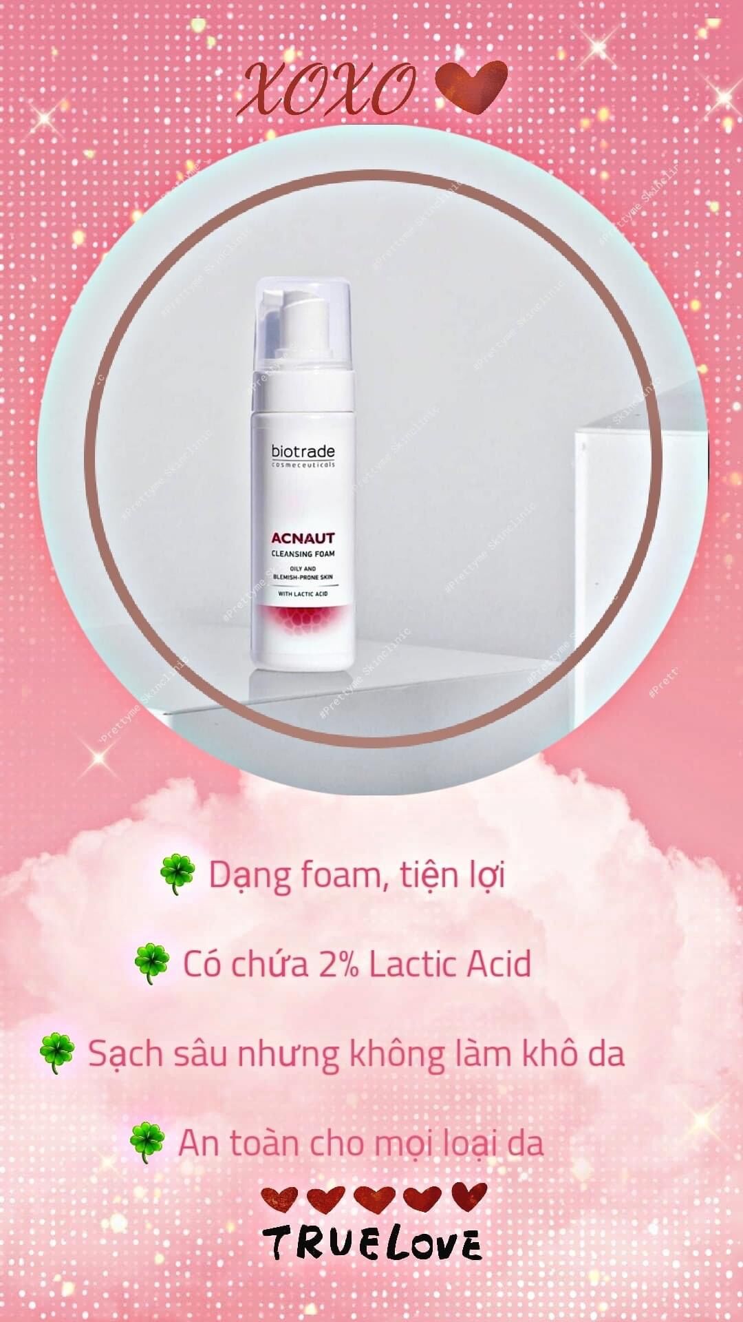 Sữa rửa mặt Biotrade Acne Out Foam