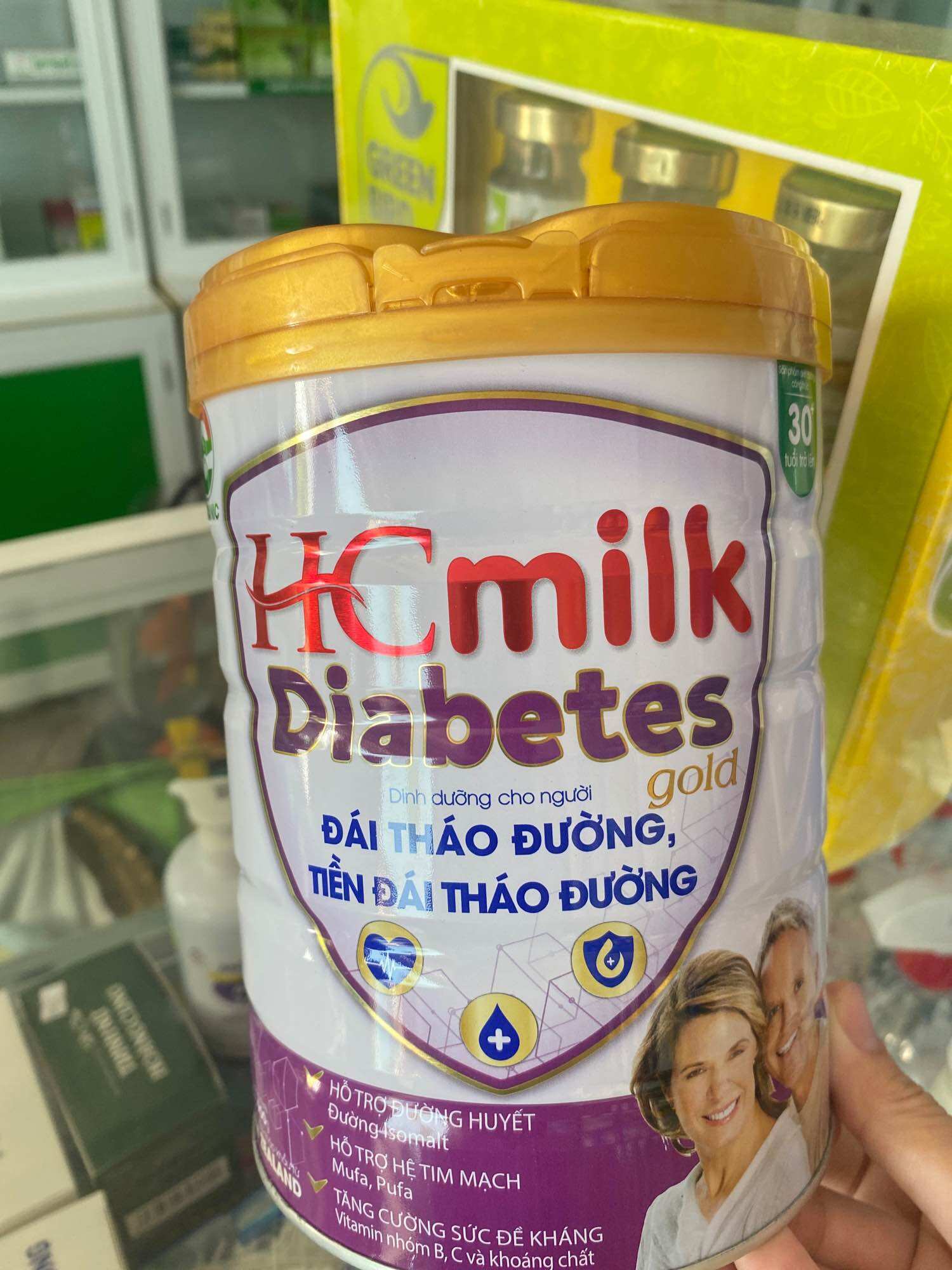 Sữa HC Milk Diabetes dinh dưỡng cho người đái tháo đường, tiền đái tháo đường lon 900g