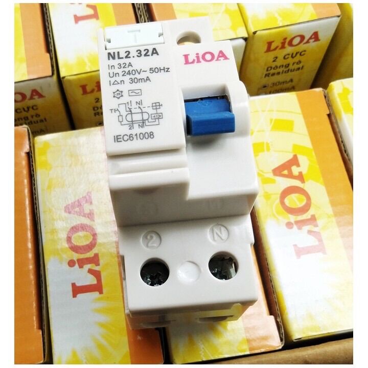 Aptomat CB chống giật Lioa 32a và 40a