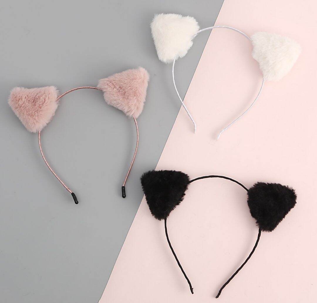 Băng đô cài tóc hình tai mèo dễ thương dành cho nữ ( MÀU ĐEN)