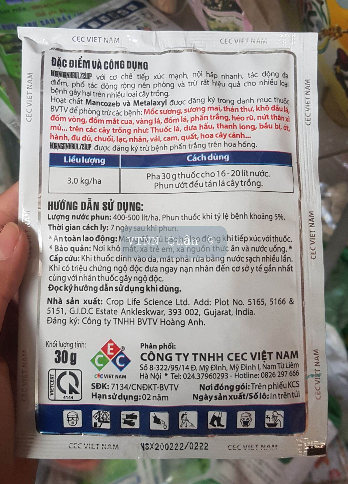 Trừ nấm M72
