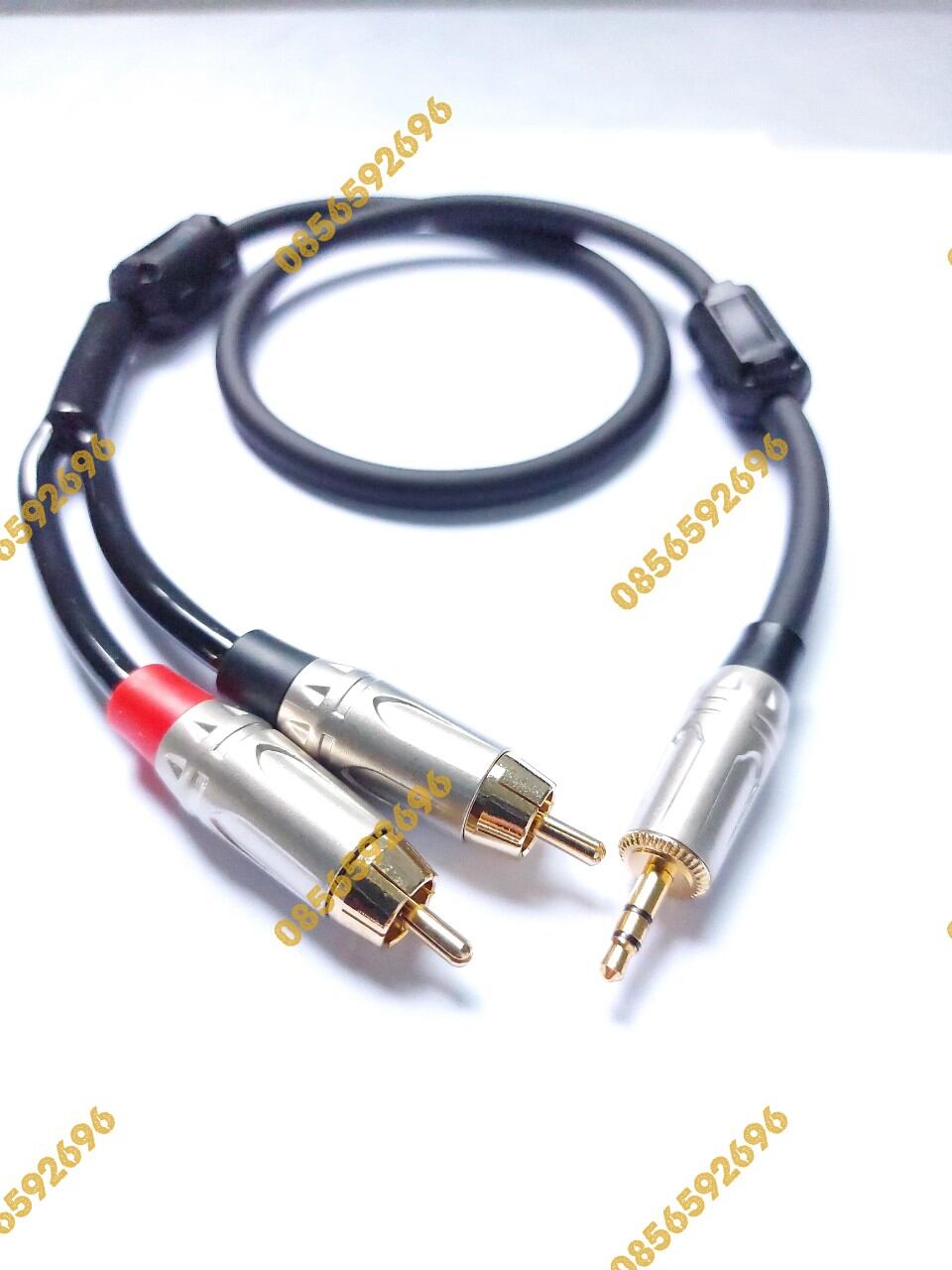 Dây tín hiệu jack 3.5mm ra 2 jack bông sen av  dài 1m
