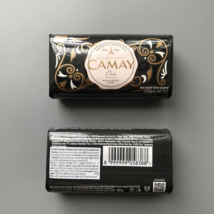 Xà bông cục Camay màu đỏ 125g