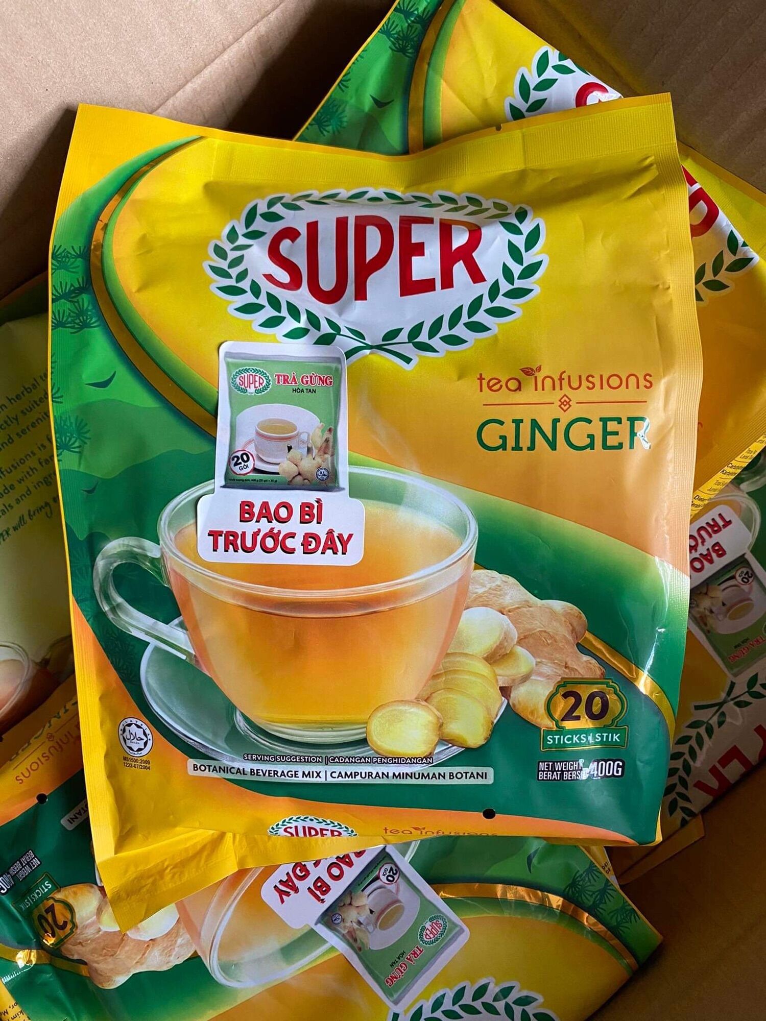 Trà gừng hòa tan super 400g