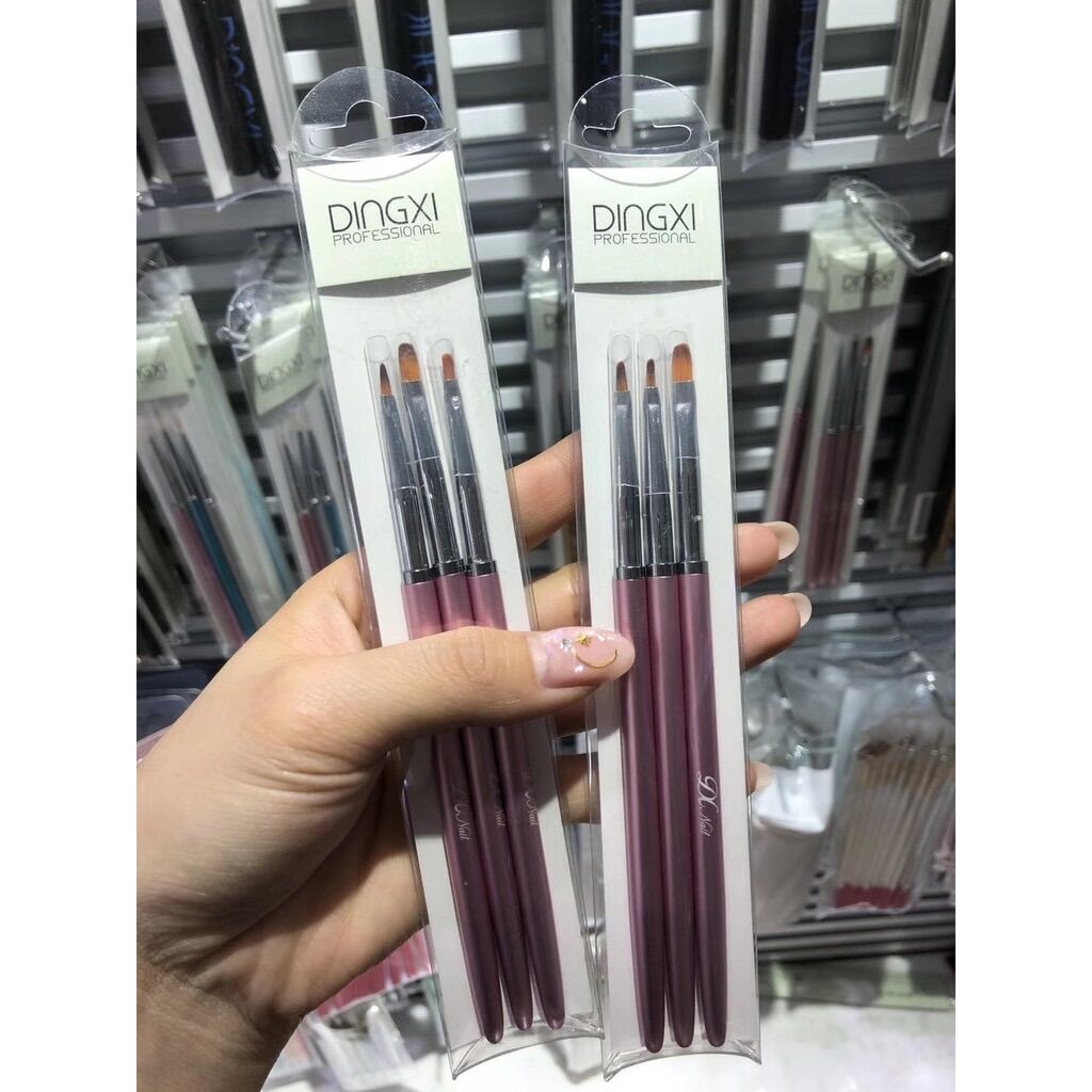 Bộ cọ vẽ móng tay 3 cây