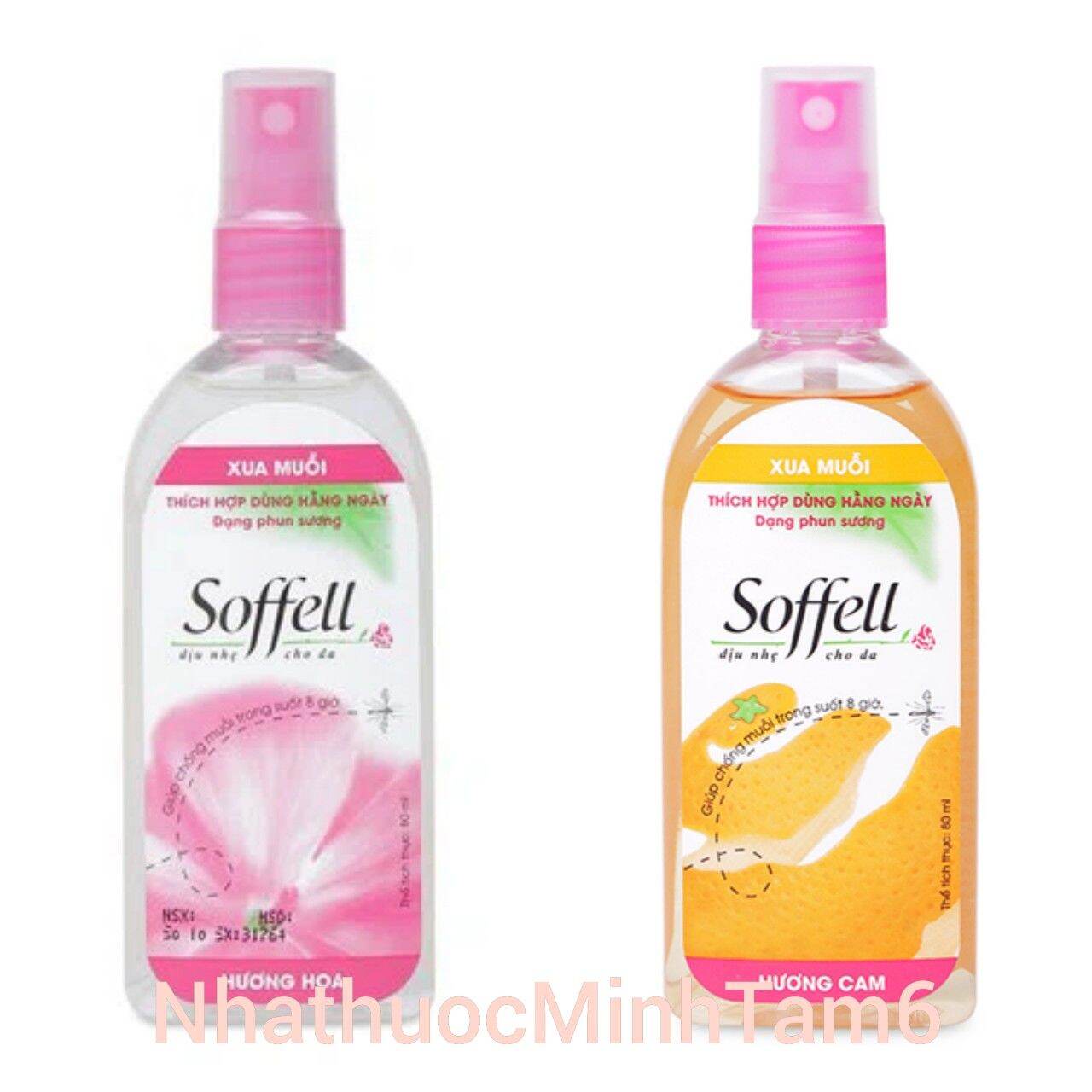 Xịt chống muỗi Soffell - 80ml