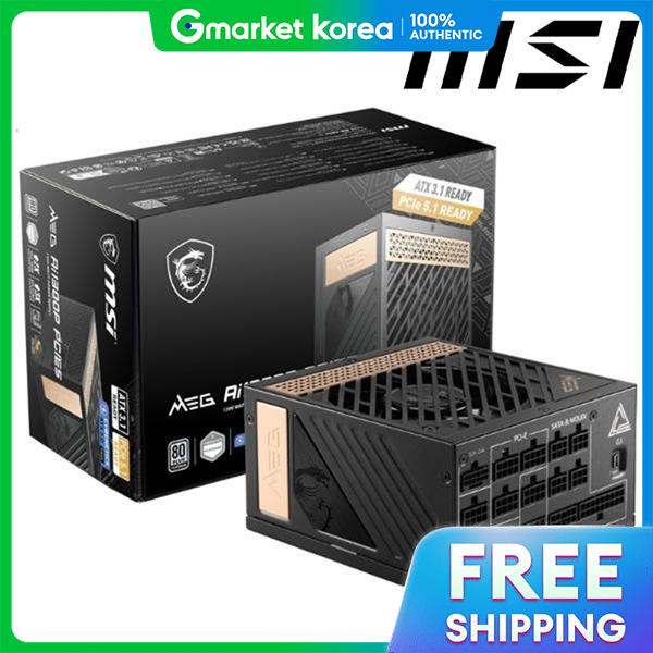 MSI | Msi Power Supply 1300W Meg Ai1300P 80Plus Platinum Full Modular Atx3.1 Giá 8,113,500 Đồng*Miễn phí vận chuyển