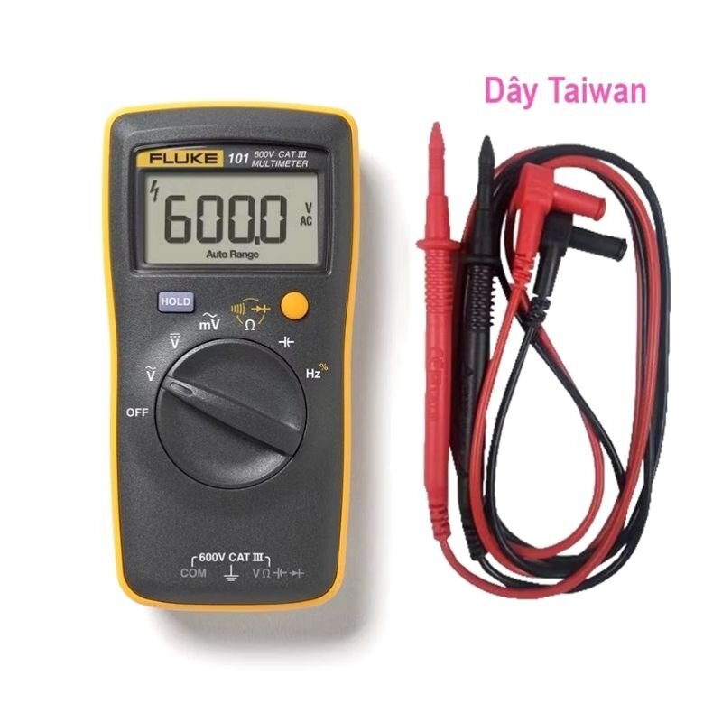 Fluke 101 đồng hồ vạn năng loại bỏ túi, đo điện áp, điện trở, tụ điện, tần số hàng chính hãng bảo hành 12 tháng