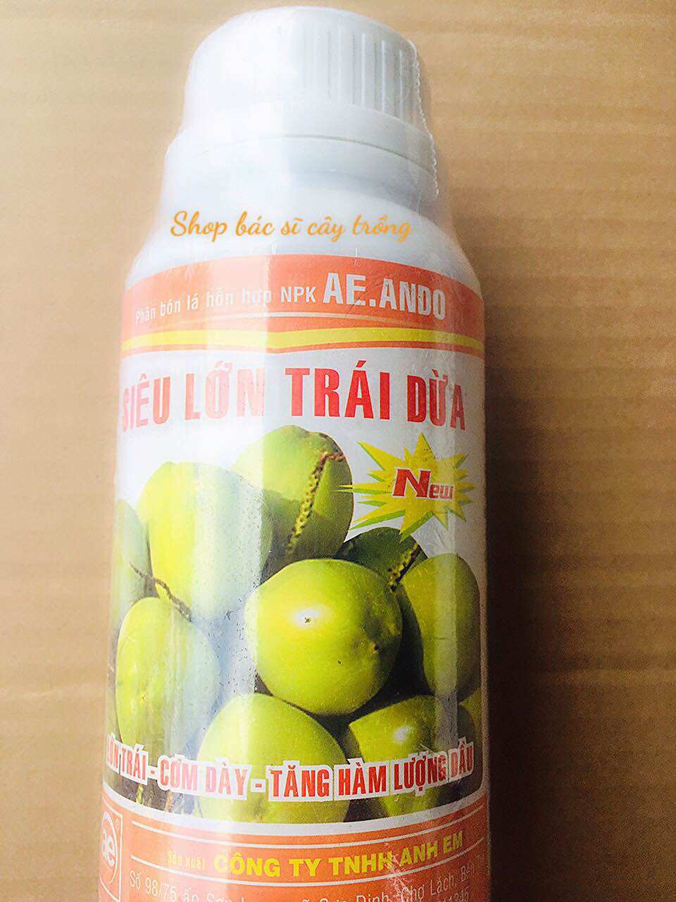 500 ml phân bón lá siêu lớn trái dừa sử dụng chuyên cây dừa giúp nhanh lớn trái