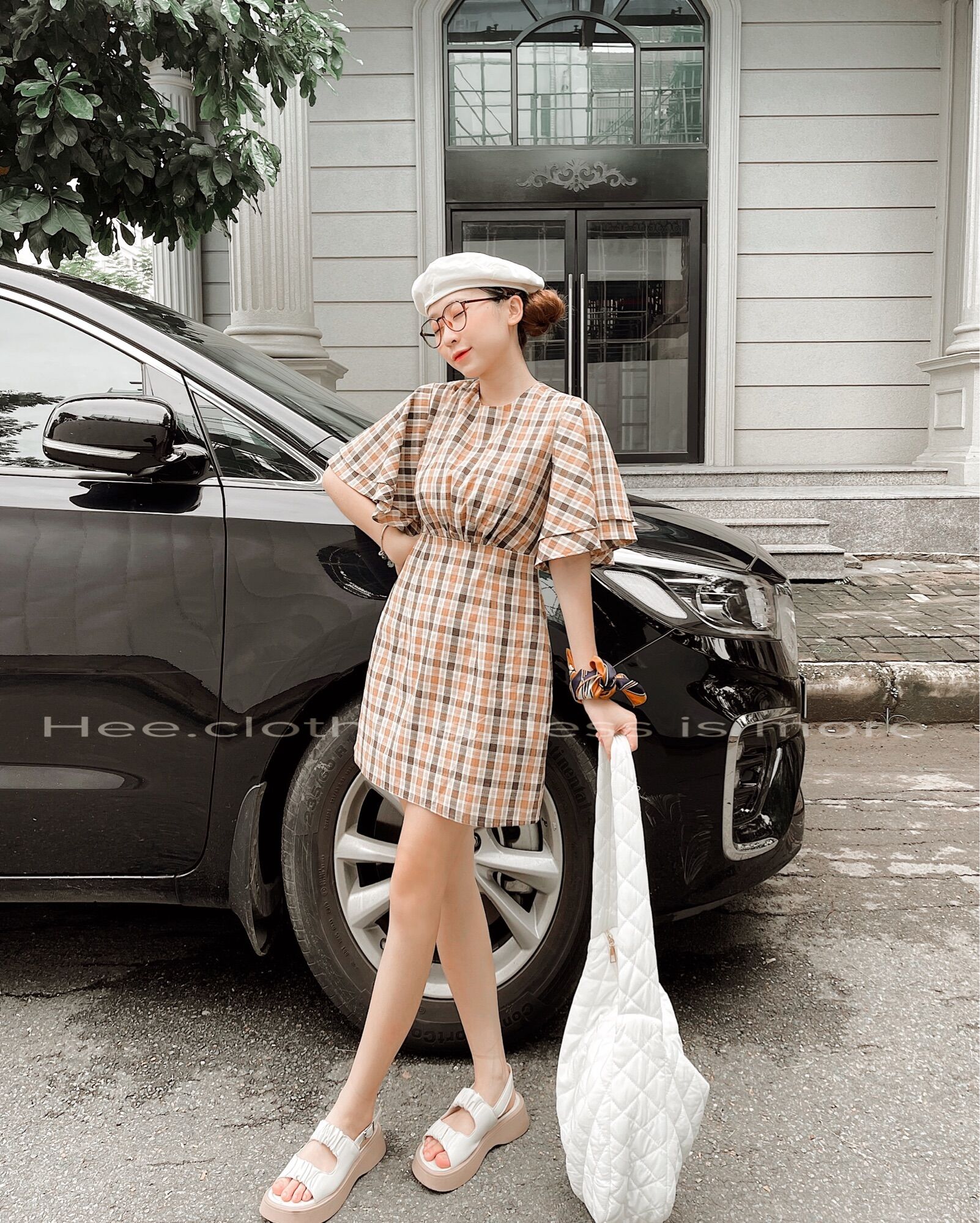 Đầm ngắn tay cánh tiên form A