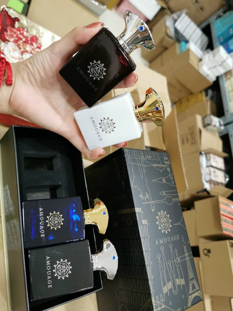 Set 4 chai nước hoa Amouage Miniature