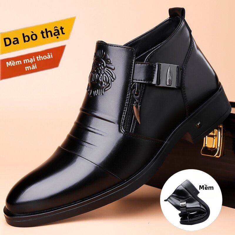 Men's Pointed Toe Decorative Leather Shoe Lace Closure Giá  938,000 Đồng*Miễn phí vận chuyển