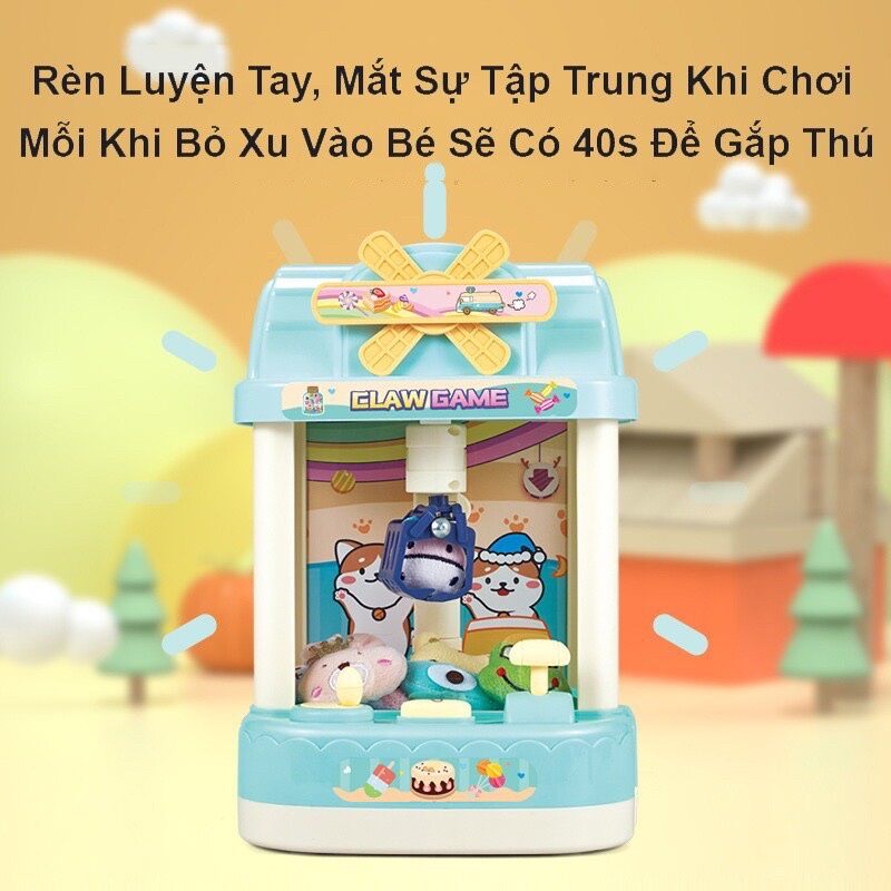 Đồ chơi Máy gắp thú bông mini