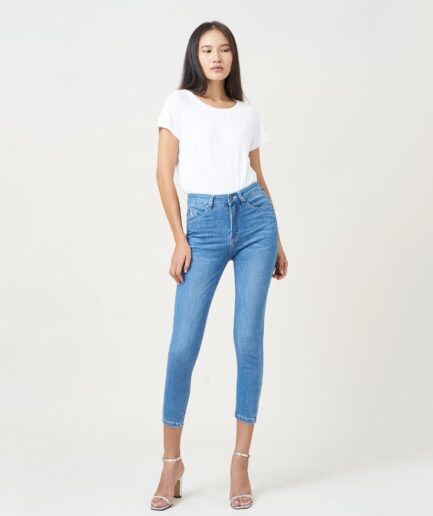 Quần bò lửng xanh nhạt 01