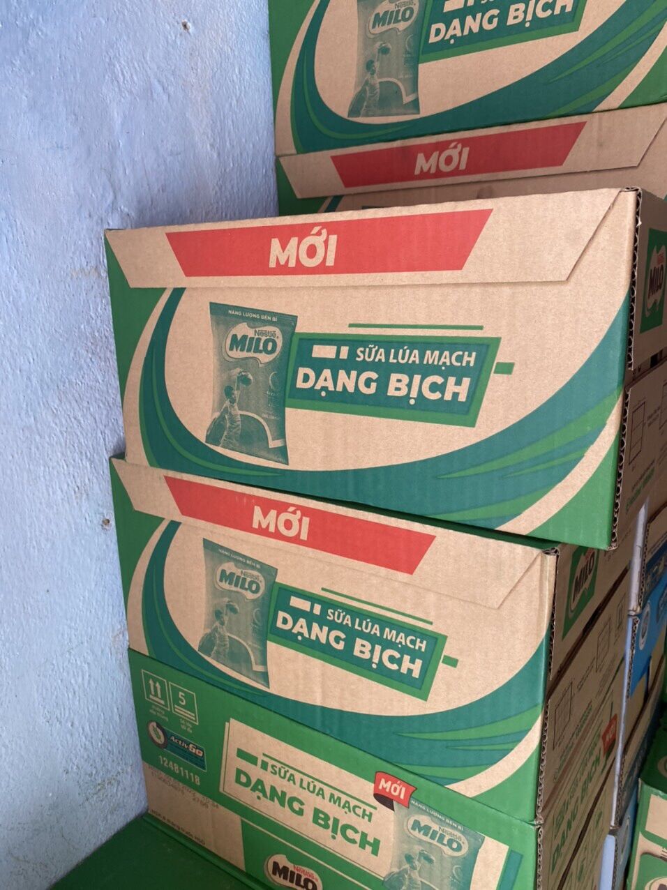 Thùng sữa Milo bịch uống liền 180ml 48 bịch