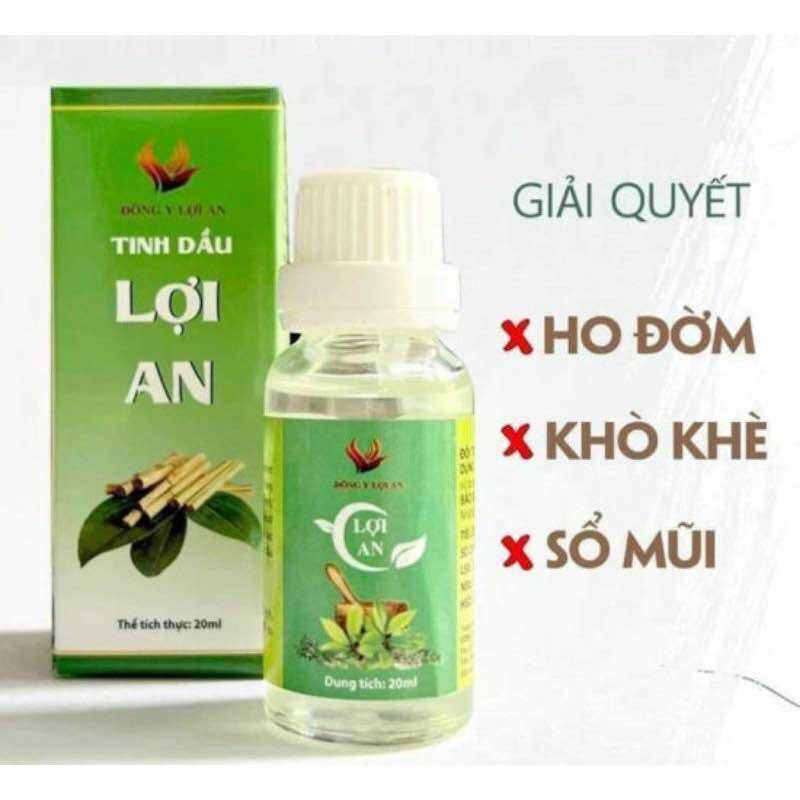 Tinh dầu Lợi An,Tinh dầu bôi ho, sổ mũi, khò khè cho bé Lợi An chính hãng, date mới
