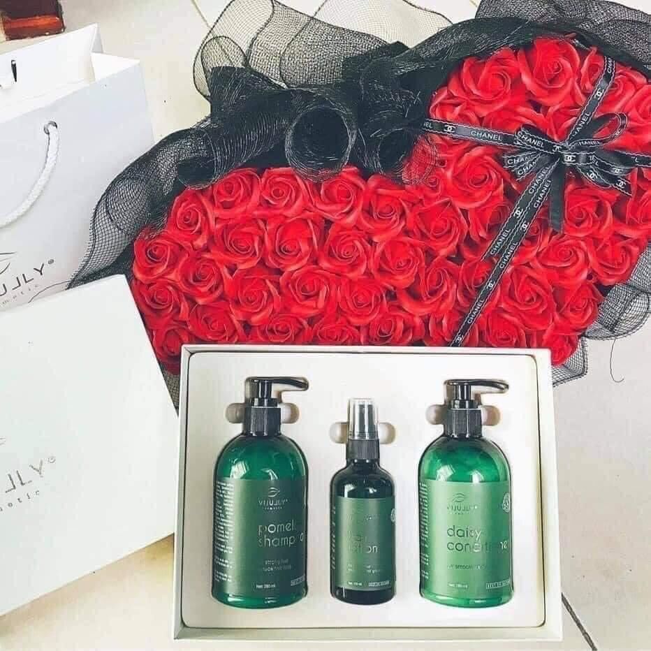 COMBO GỘI XẢ XỊT VIJULLY GIẢM RỤNG KÍCH MỌC TÓC