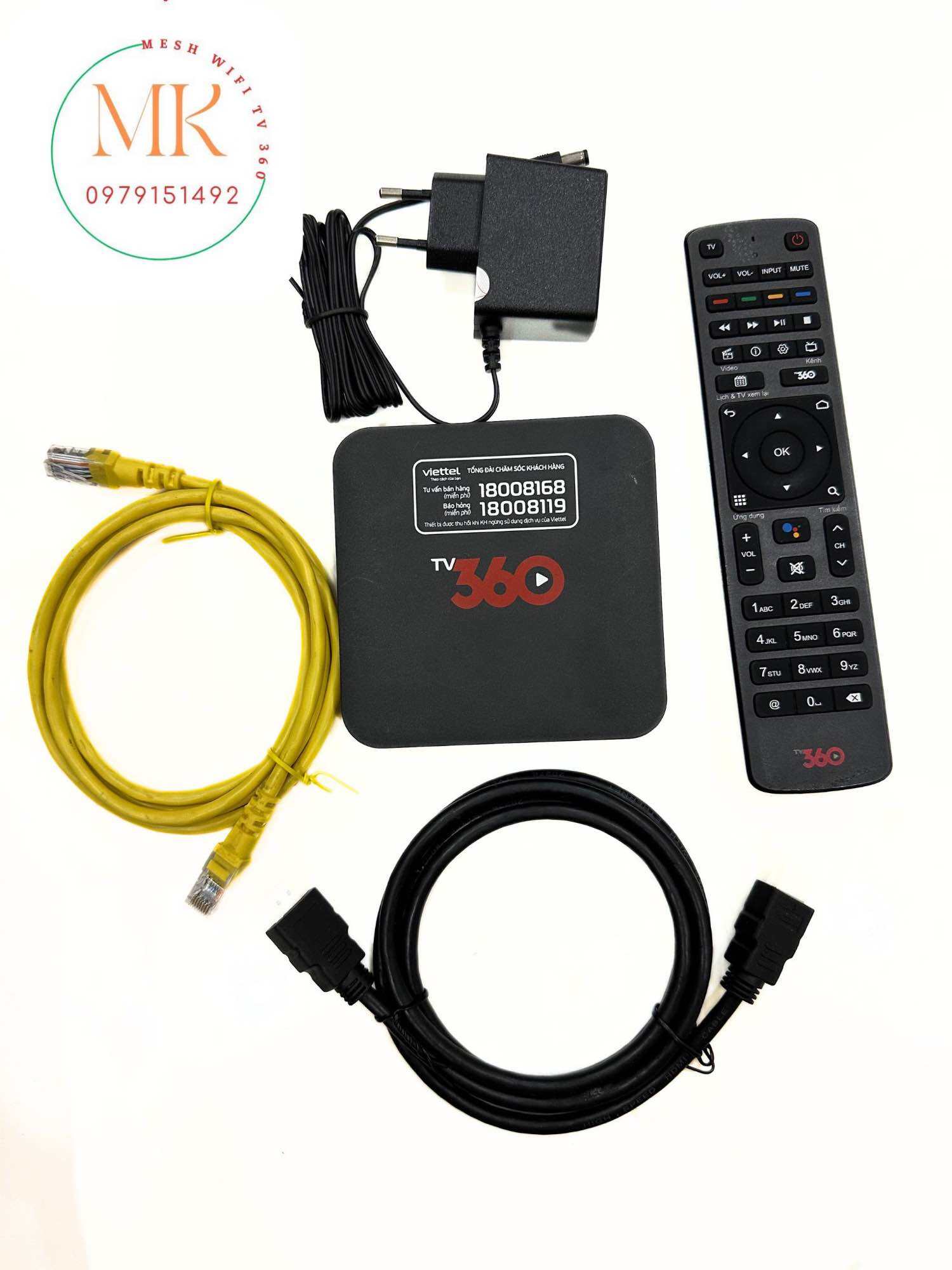 Tivi box 360 Viettel Android TV mã HP40A Rom ATV12 hàng đã qua sử dụng xem truyền hình bóng đá bao khoá mạng