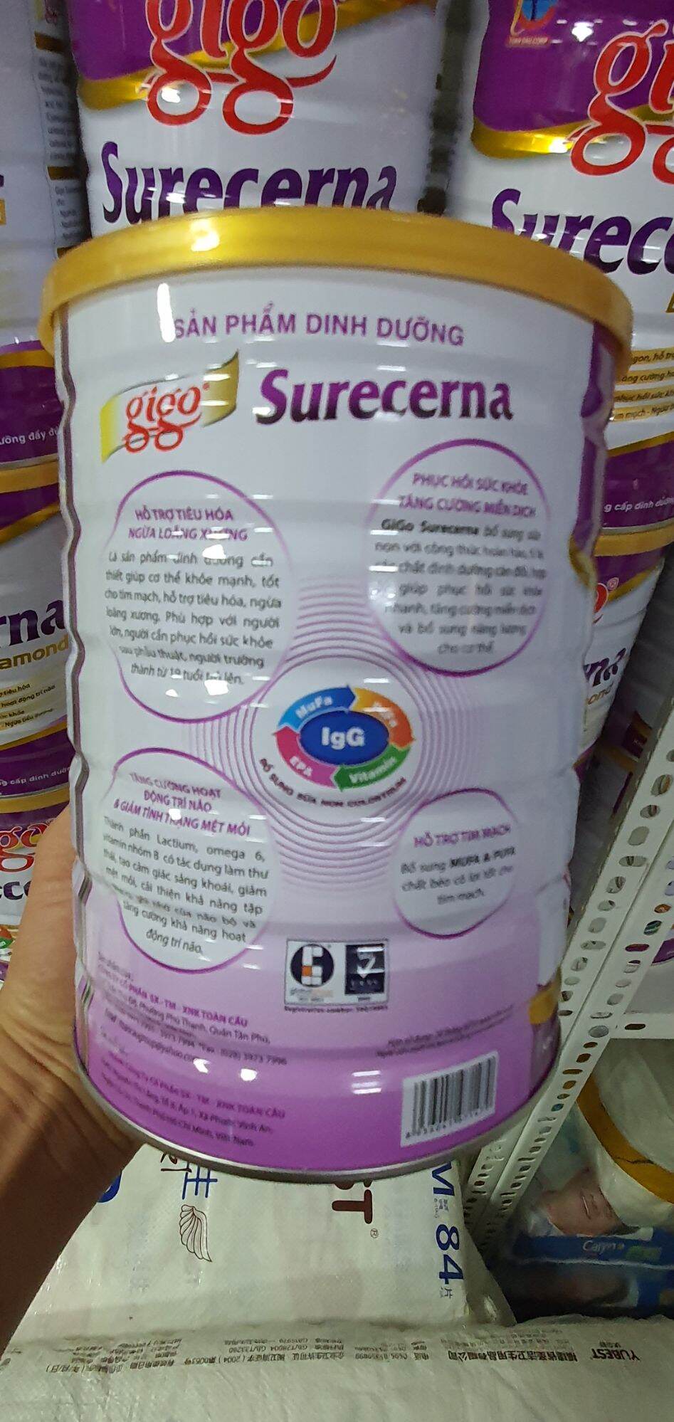 SỮA BỘT GIGO SURECERNA DIAMOND 900G