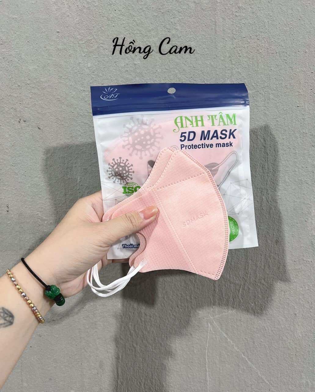 Thùng 100 chiếc khẩu trang y tế 5d mask An Tâm 3 lớp giấy kháng khuẩn bảng màu thái giá sỉ