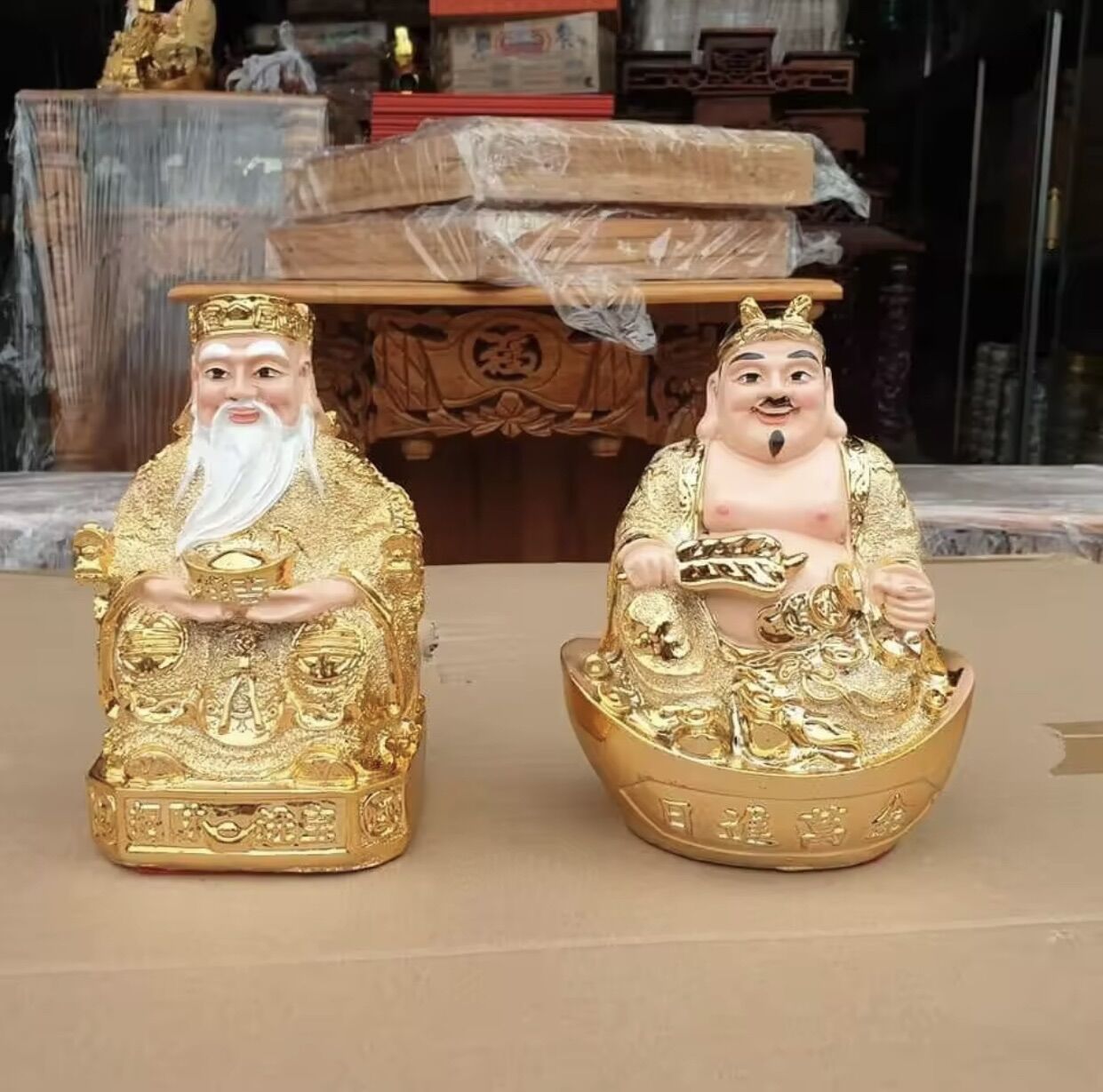 Tượng thờ ông địa thần tài kim sa_ hàng loại 1