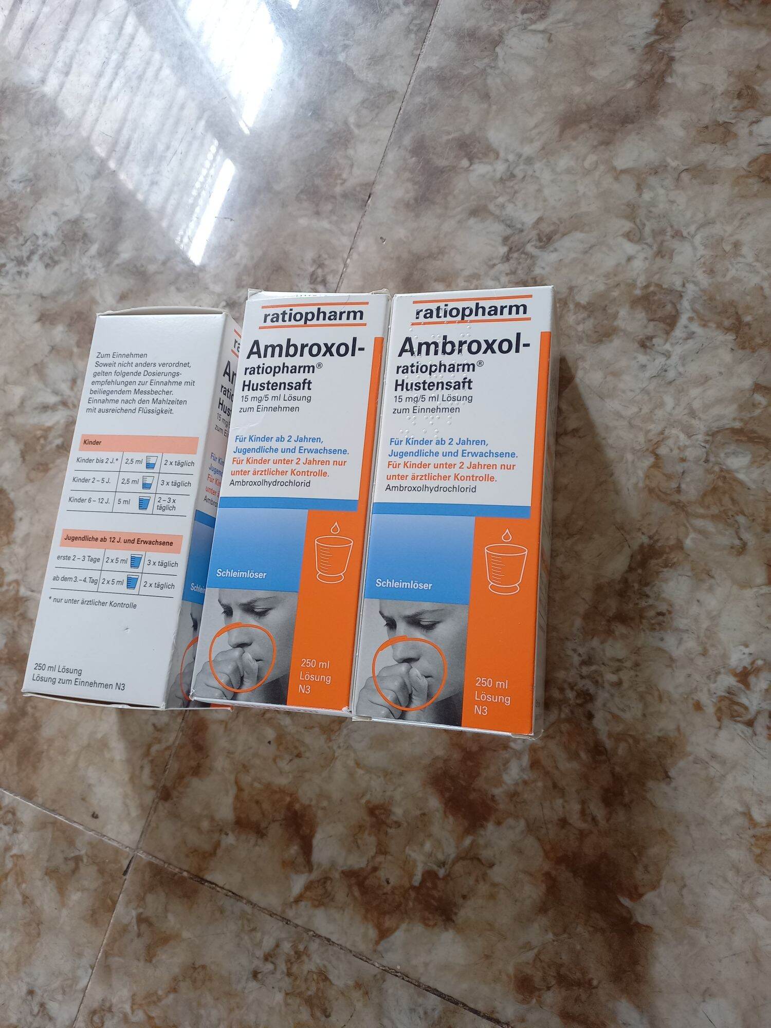 Siro long đờm ambroxol ratiopharm 250ml