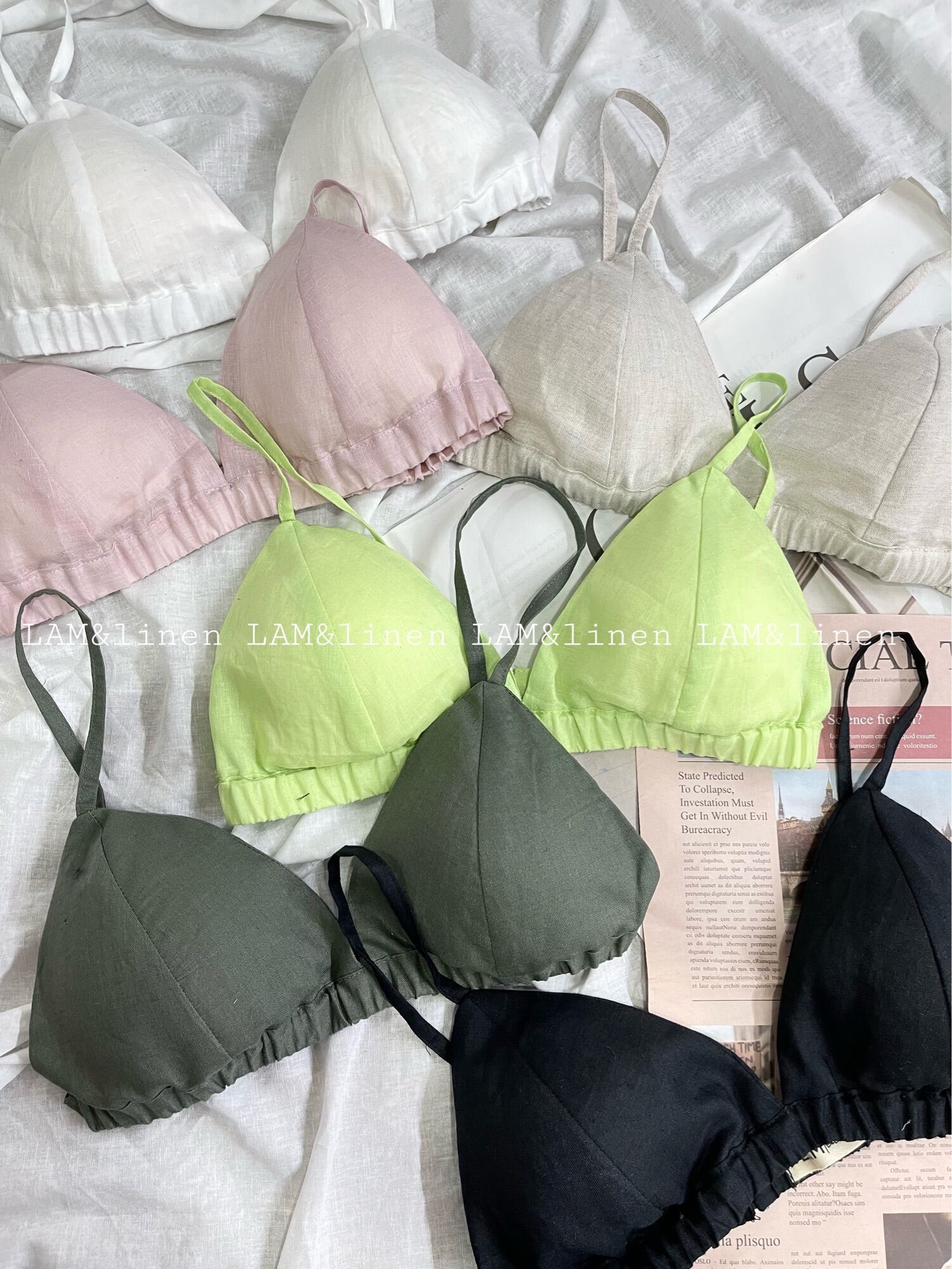 Bra Linen - Áo ngực vải Linen