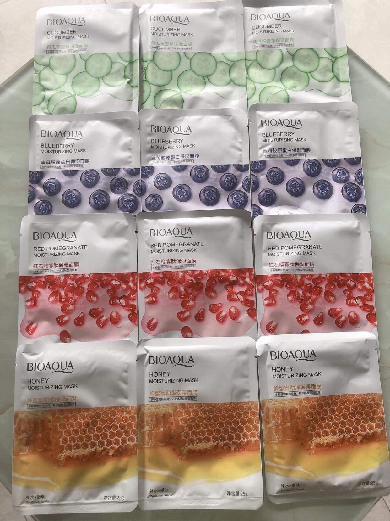 Combo 4 mặt nạ trái cây bioaqua