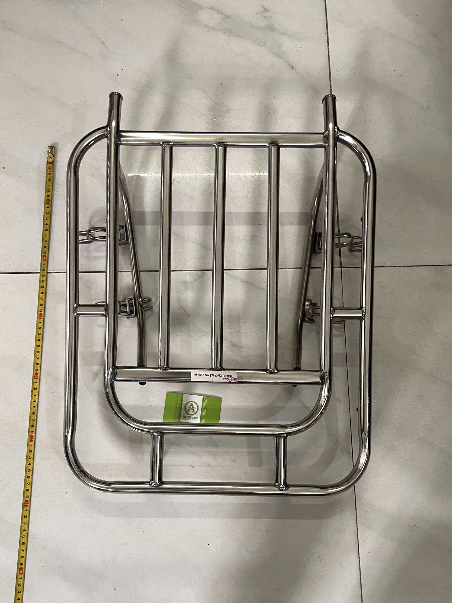Baga chở hàng cho xe máy Wave đời đầu Và Dream ( xe Hãng Nhật ) [ bản 60x45 cm ] - chất liệu Inox