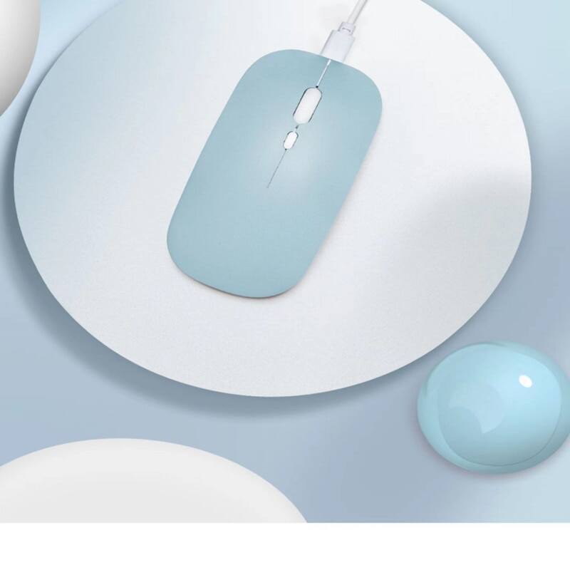 Macaron Sạc Không Dây Bluetooth 2.4G USB Chuột Cho Android Windows Máy Tính Bảng Laptop Notebook PC Cho IPAD Di Động