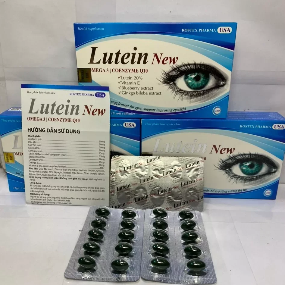 Viên bổ mắt blutein new tăng cường thị lực -Hộp 30 viên uống bổ mắt