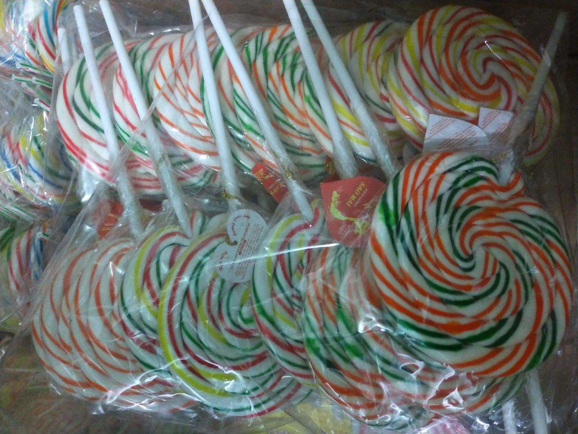 KẸO MÚT CẦU VÒNG TRÁI CÂY SAO MAI CÂY LỚN COMBO 10 CÂY