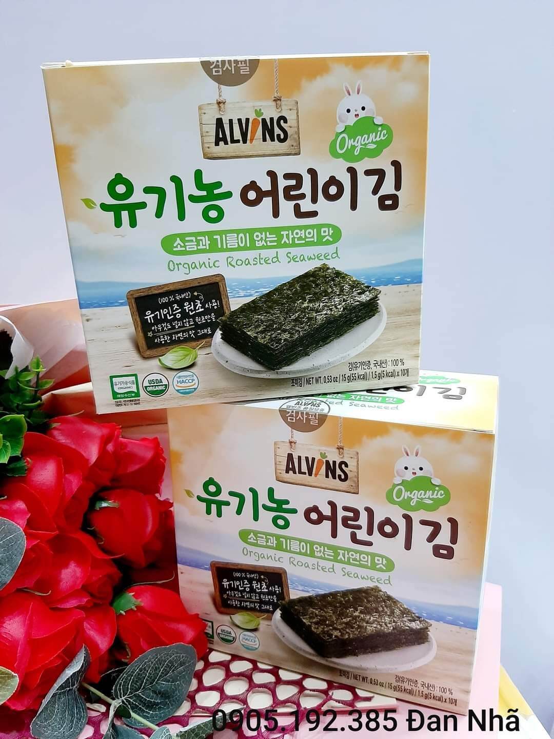 Rong Biển Hữu Cơ Tách Muối Cho Bé (RONG BIỂN CUỘN CƠM)