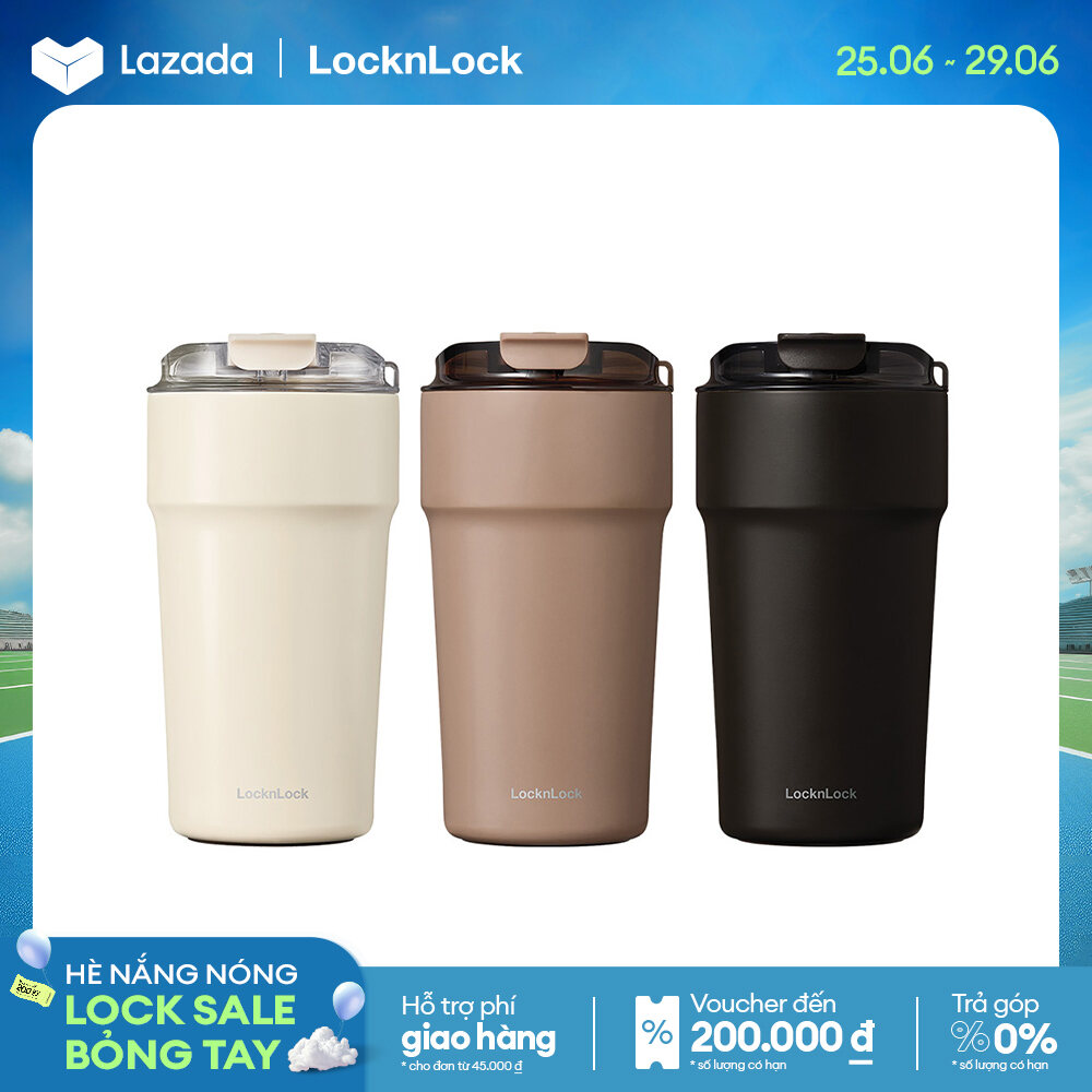 Bình giữ nhiệt Lock&Lock Metro Cafe LHC4357 dung tích 500ml - Màu đen / Màu chocolate / Màu ngà