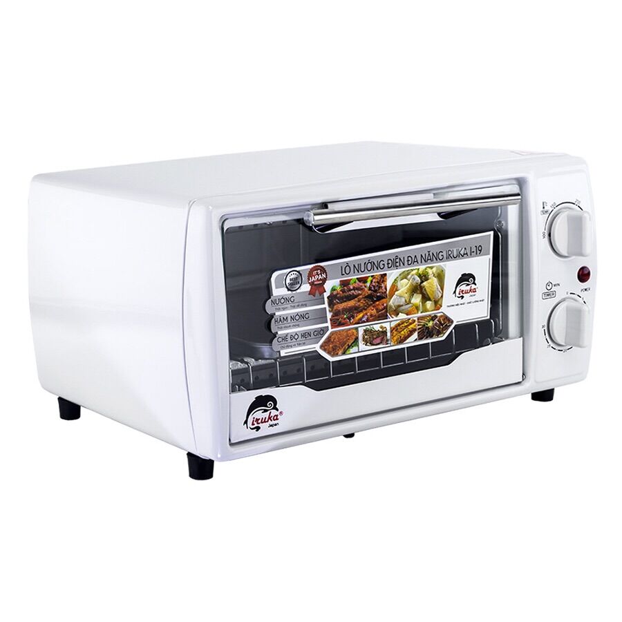 Lò Nướng Điện 12L Đa Năng Iruka I19 Magic Korea A63, Công Suất 1000W, Thiết Kế Hiện Đại Sang Trọng, Bảo Hành 12 Tháng
