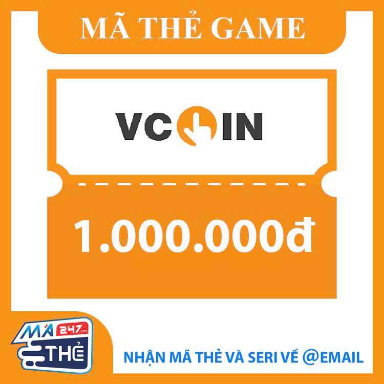 Mã thẻ game VCoin 1.000.000đ