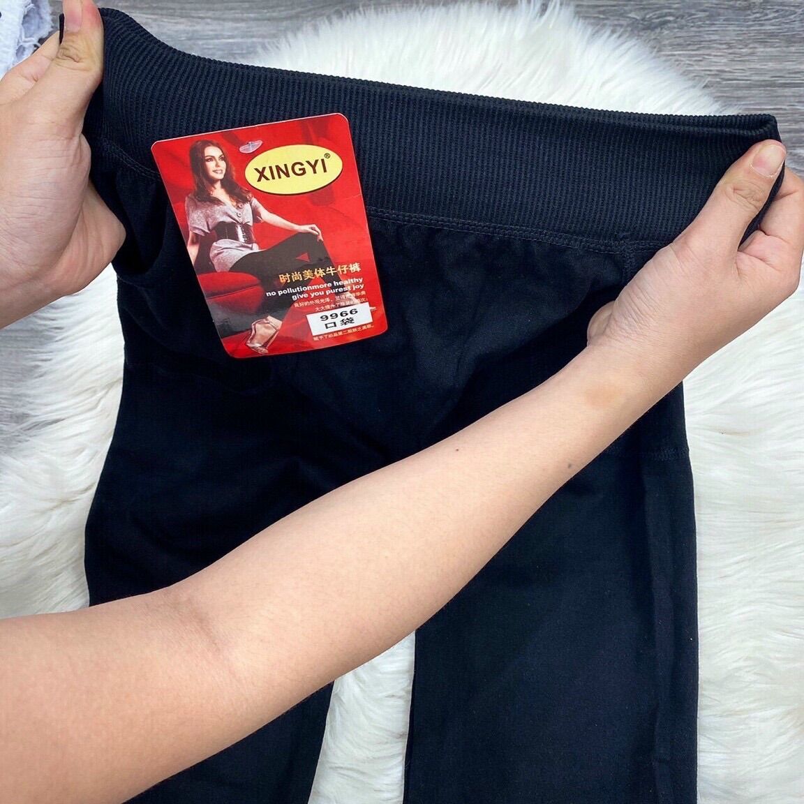 Quần legging không đường may siêu co giãn