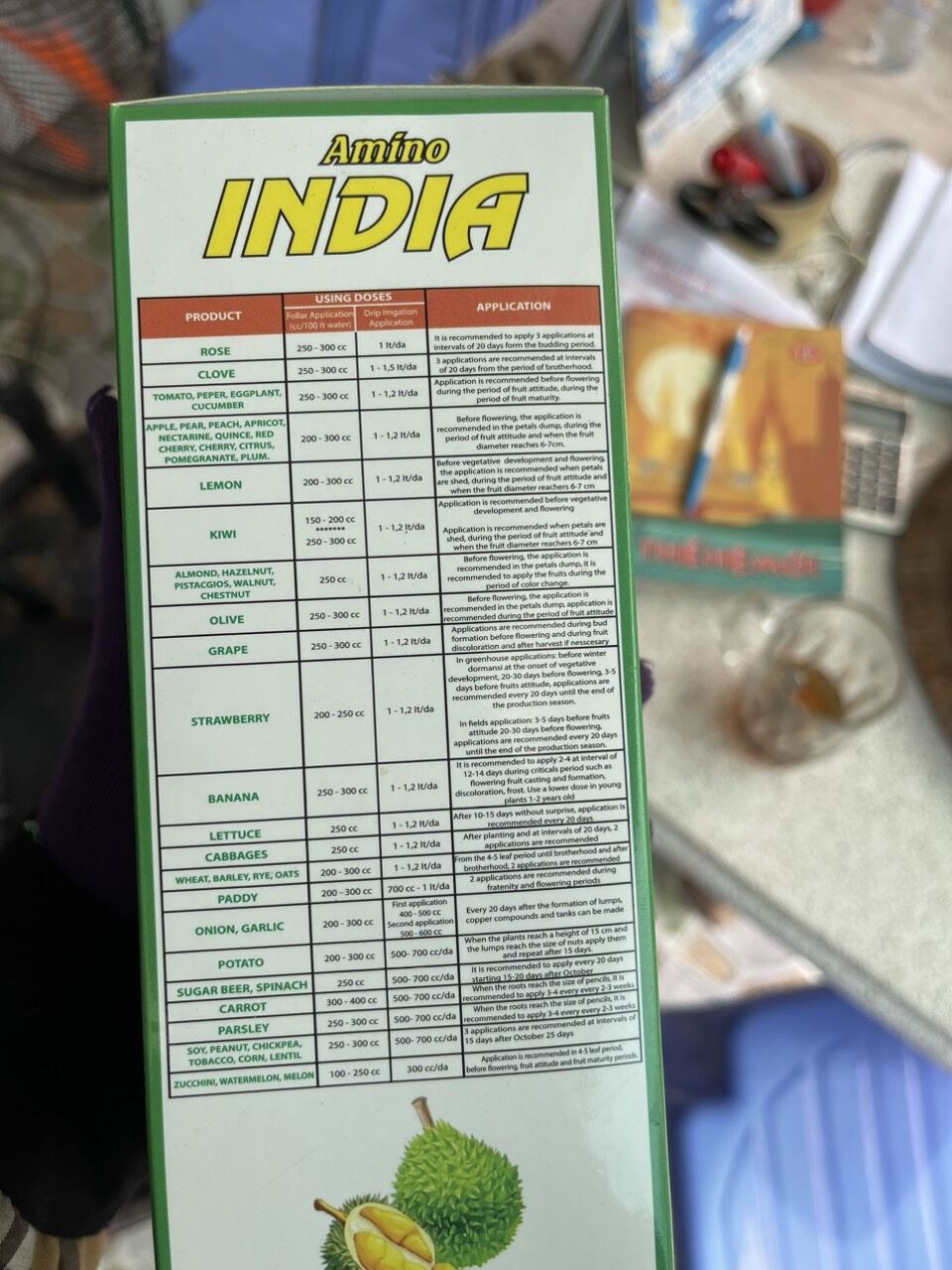 Phân bón sinh học Amino India. 500ml