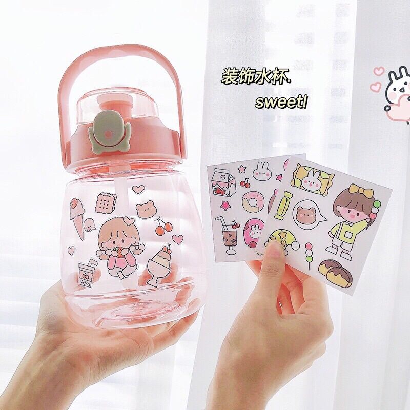 Set stick 4 tấm vuông Chỉ việc bóc ra và dán