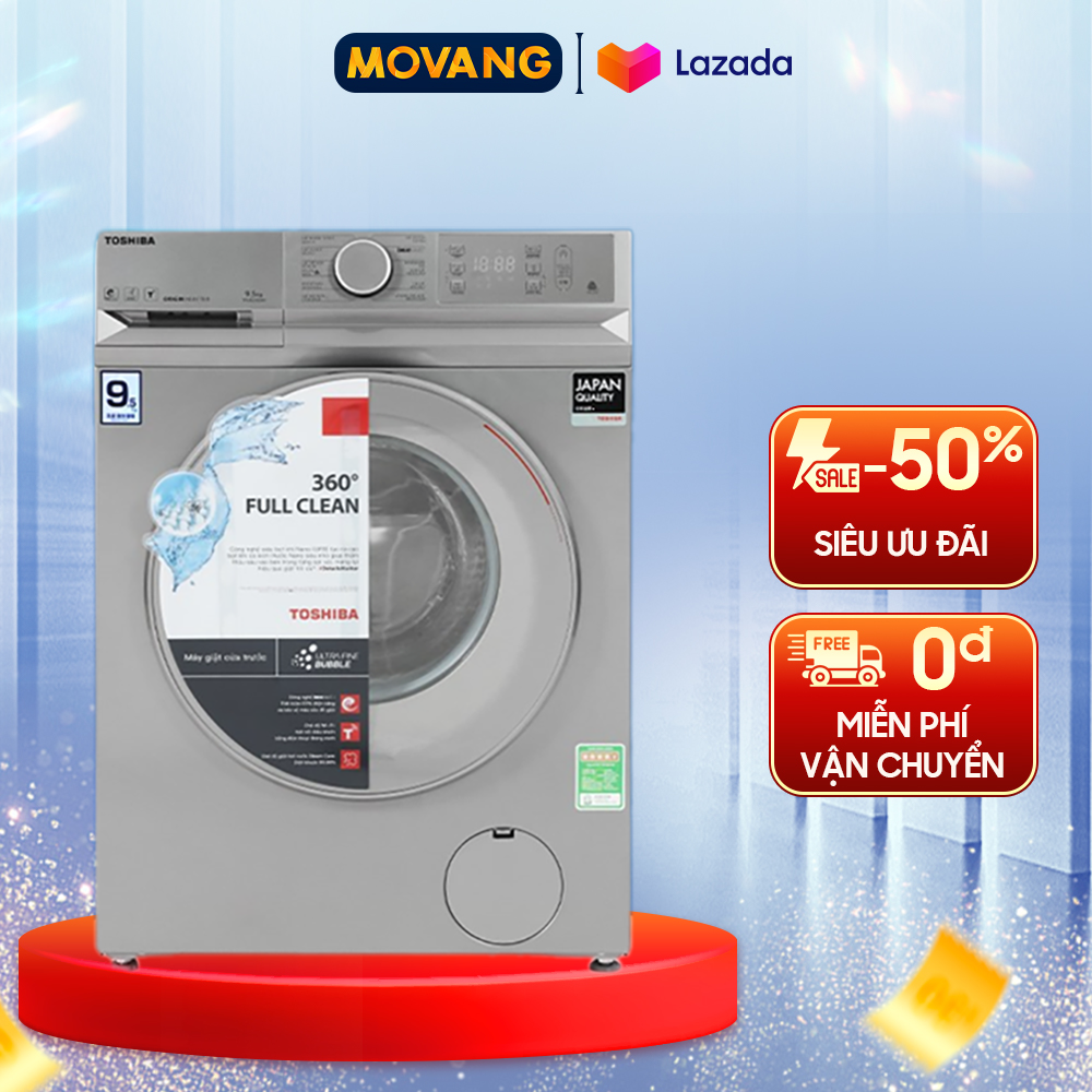 - máy giặt toshiba inverter 9.5 kg tw-bl105a4v - hàng chính hãng