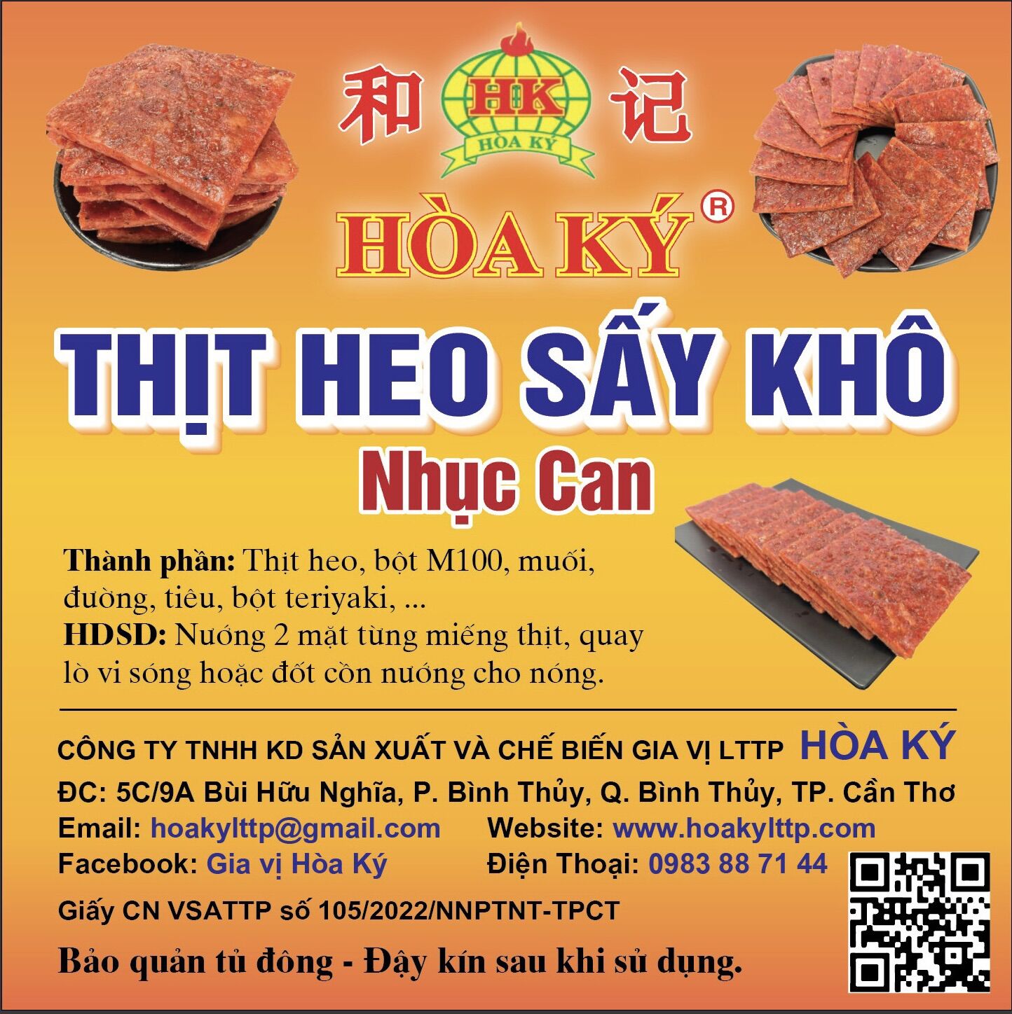 Thịt Heo Sấy Khô Bakkwa ( Nhục Can) 1kg