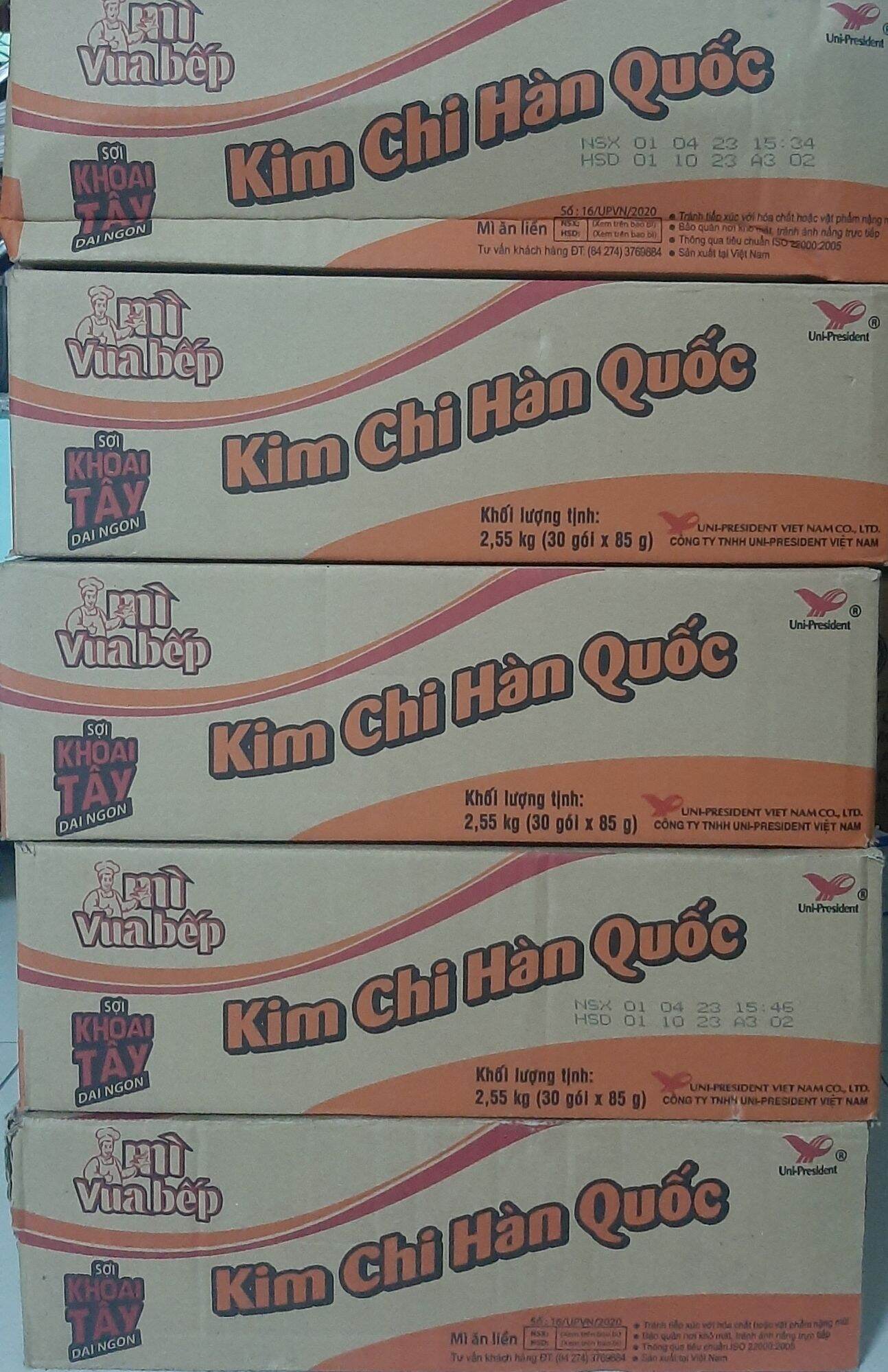 Mì Kim Chi Hàn Quốc sợi khoai tây. thùng 30 gói