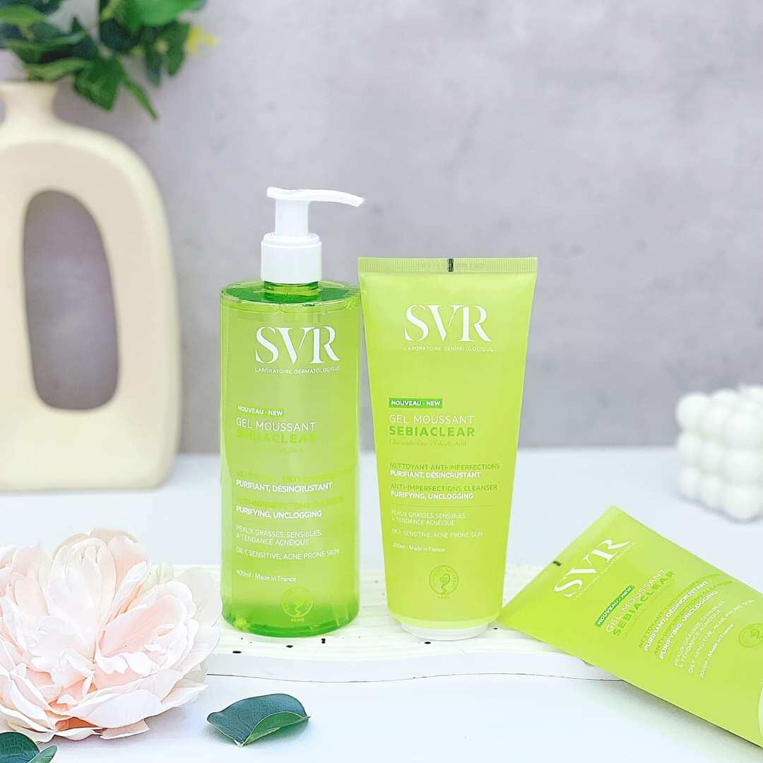 [Hoàn Tiền 8%]Sữa Rửa Mặt Dành Cho Da Dầu Mụn Nhạy Cảm SVR Sebiaclear Gel Moussant Mẫu Mới Chính Hãng