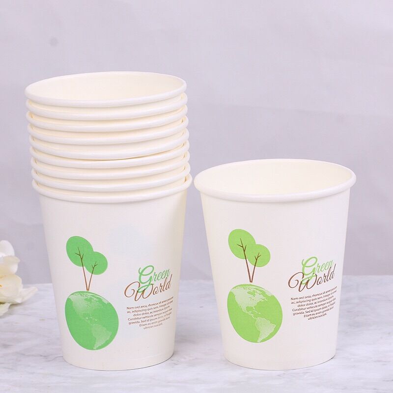 Ly giấy chịu nhiệt 250ml túi 50 ly tiện dụng an toàn, túi 50 ly giấy chịu nhiệt 250ml