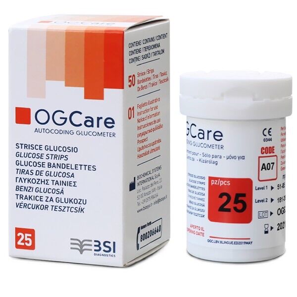 Que thử đường huyết ogcare 25 que
