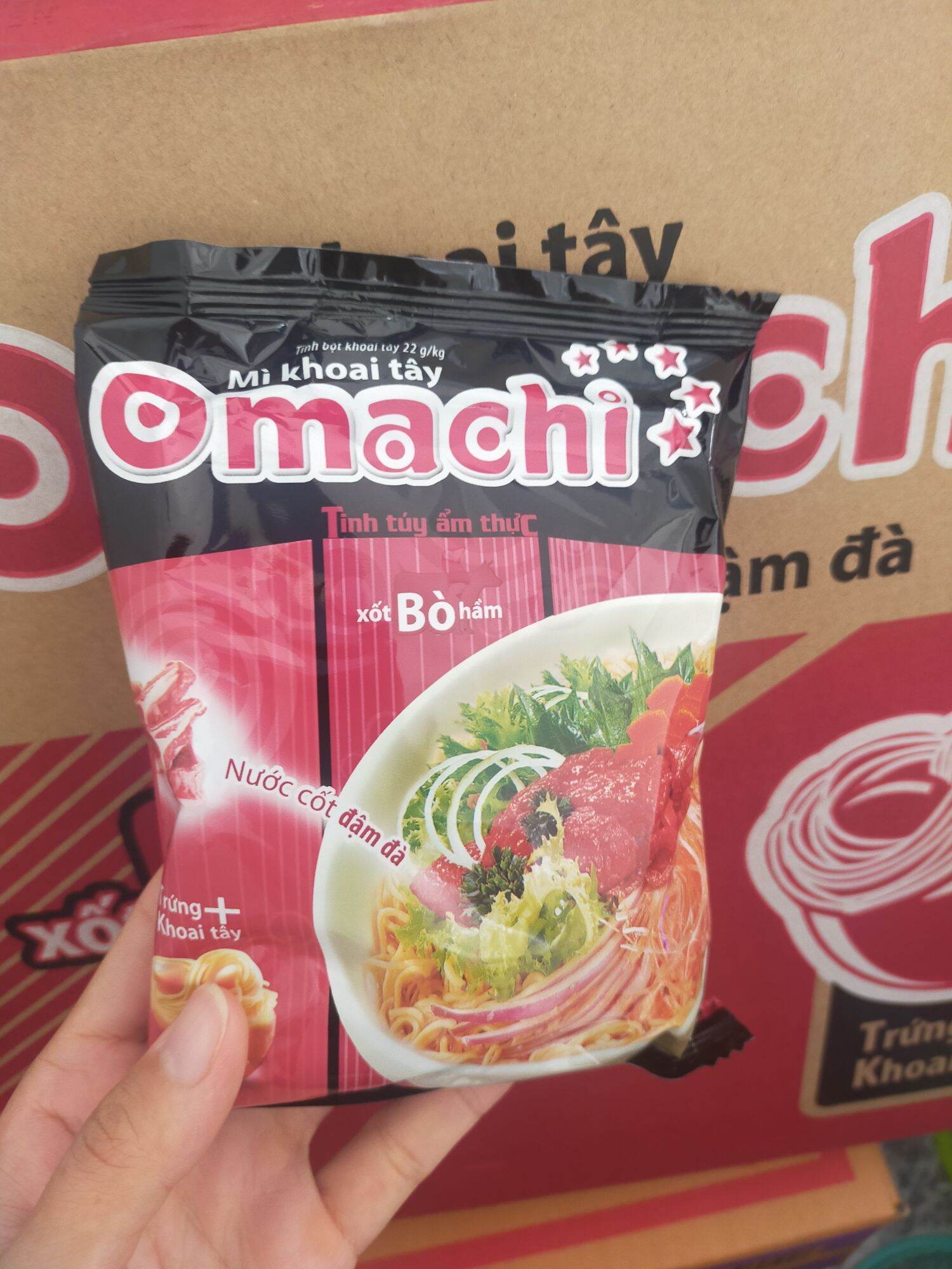 1 Thùng Mì Omachi Bò Hầm (30gói)