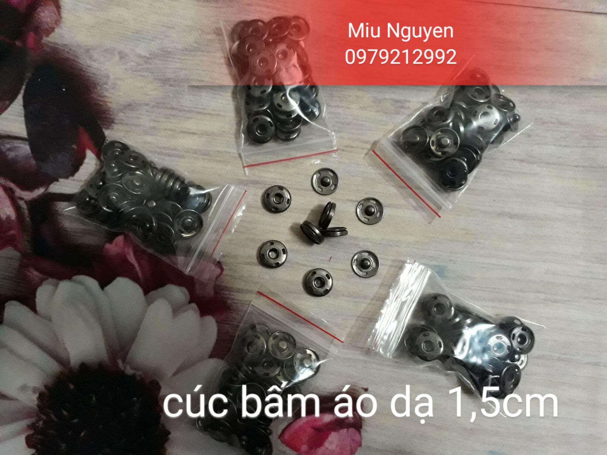 Cúc bấm áo dạ size 1,5cm