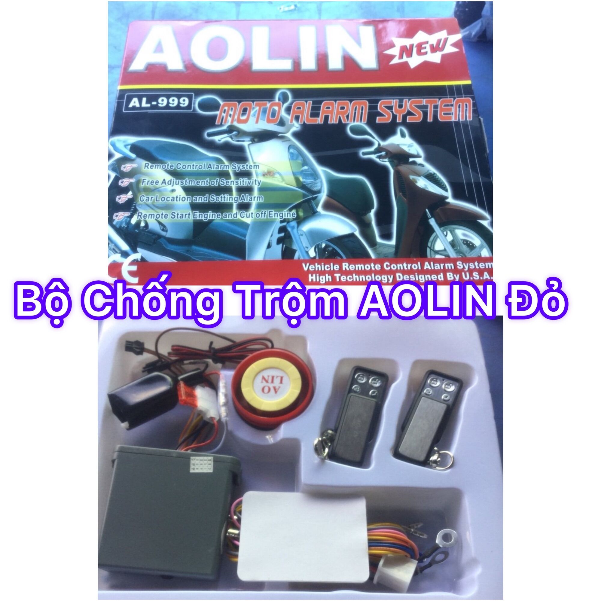 Bộ chống trộm aolin đỏ