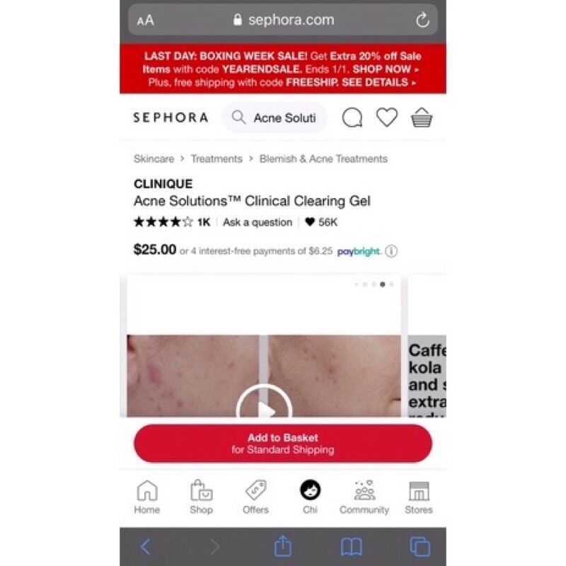 [Bill Canada] Gel chấm mụn Acne Solutions Clearing 15ml (tách set no box)
